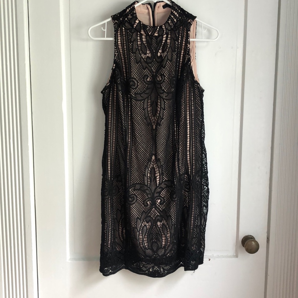 Black Overlay Dress